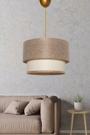 Opviq Tubol - Lámpara de araña Beige y crema